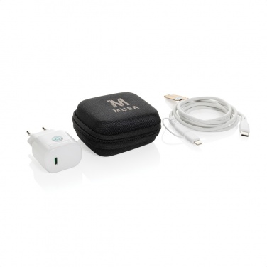 Logotrade reklaamkingituse foto: Boost RCS taaskasutatud PET 20W tüüpi C 2 tk laadimiskomplekt