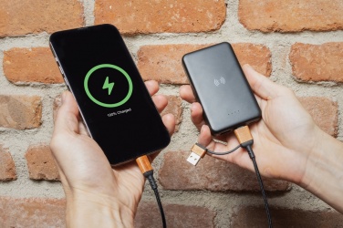 Logo trade reklaamtoote pilt: Ohio RCS-sertifikaadiga taaskasutatud plastist 6-ühes kaabel