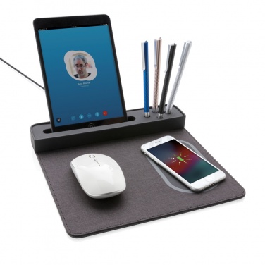 Logotrade reklaamkingitused pilt: Air hiirematt 5W juhtmevaba laadimise ja USB-ga
