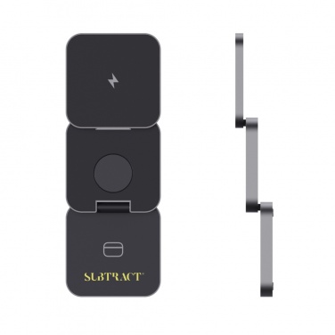 Logotrade firmakingituse foto: Terra RCS taaskasutatud alumiiniumist kokkupandav kolm ühes 15 W laadija