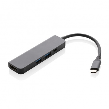 Logo trade reklaamtoote pilt: Terra RCS taaskasutatud alumiiniumist jaotur HDMI-sisendiga