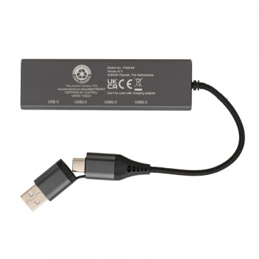 Logo trade reklaamkingid foto: Terra RCS taaskasutatud alumiiniumist jaotur 3 USB-pordiga