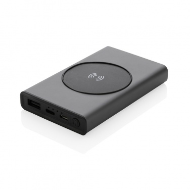Logotrade ärikingituse foto: Terra RCS taaskasutatud alumiiniumist 5000 mAh akupank 5W juhtmevaba