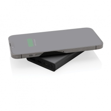 Logotrade reklaamkingituse foto: Terra RCS taaskasutatud alumiiniumist 5000 mAh akupank 5W juhtmevaba