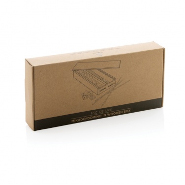 Logotrade reklaamtooted pilt: Luksuslik mikado/doomino puidust karbis