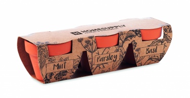 Logo trade ärikingituse pilt: Terrakota 3 ürdipoti komplekt