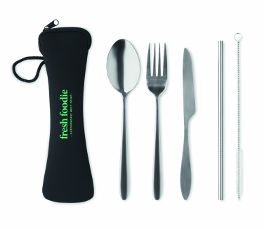 Logotrade ärikingi foto: Roostevabast terasest söögiriistade komplekt