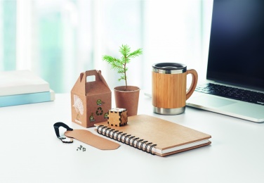 Logotrade ärikingid pilt: A5 männipuu GROWNOTEBOOK™