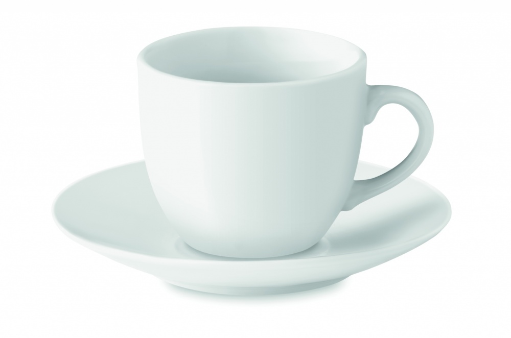 Logotrade reklaamtooted pilt: Espressotass ja alustass 80 ml