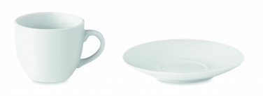 Logo trade reklaamkingi pilt: Espressotass ja alustass 80 ml