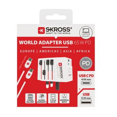 Logo trade meene pilt: SKROSS World Travel Adapter MUV 65W PD USB C kaabliga