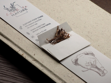 Logotrade reklaamkingi foto: Ringlusse võetud elevantide kaka märkmik 209734400