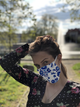 Logotrade firmakingituse foto: VENUS PRO puuvillane näomask koos HEPA filtri taskuga 1378165