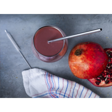 Logotrade firmakingituse foto: Korduvkasutatav ECO Straw Set roostevabast terasest joogikõrs