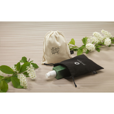 Logotrade ärikingituse foto: Naturaalsest GRS-i taaskasutatud puuvillast kingikott (150 g/m²) S