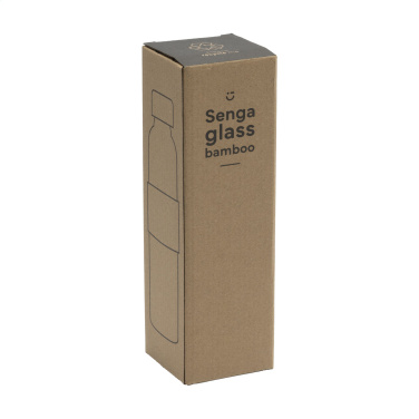 Logotrade reklaamkingituse foto: Senga Glass Bamboo 500 ml joogipudel