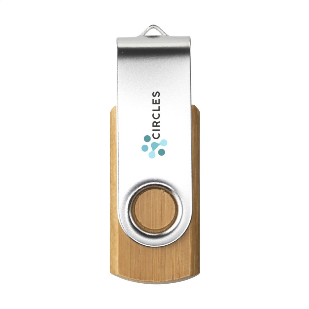 Logo trade reklaamkingitused foto: USB Twist Bamboo laost 4 GB