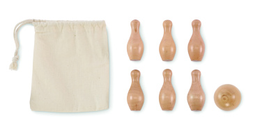 Logo trade reklaamkingi pilt: BOLITO mini männipuidust keeglikomplekt