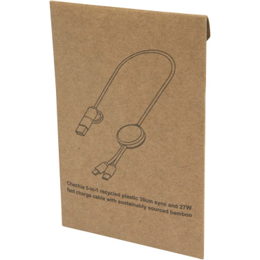 Logotrade ärikingid pilt: Citala 5-in-1 taaskasutatud plastist 30 cm kiirlaadimiskaabel