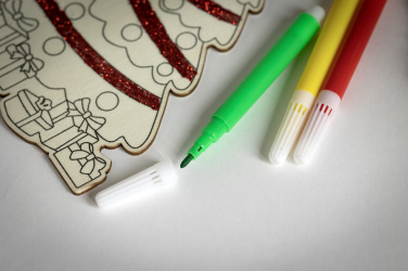 Logo trade reklaamkingi pilt: Puidust jõulupuu värvimiskomplekt