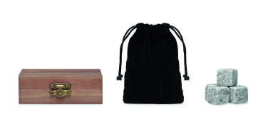 Logo trade reklaamkingi pilt: 9 kivist jääkuubikute komplekt karbis ABERDEEN