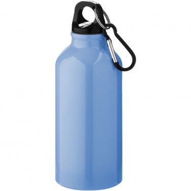 Logotrade mainoslahja ja liikelahja kuva: Oregon 400 ml:n alumiininen vesipullo karabiinikoukulla