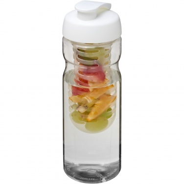 Logo trade liikelahja mainoslahja tuotekuva: H2O Active® Base 650 ml läppäkantinen urheilujuomapullo & uuttaja
