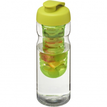 Logotrade mainoslahjat ja liikelahjat tuotekuva: H2O Active® Base 650 ml läppäkantinen urheilujuomapullo & uuttaja