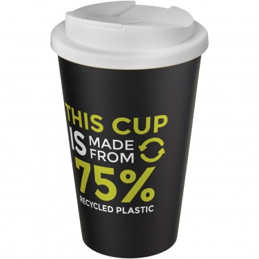 Logo trade liikelahjat mainoslahjat kuva: Americano® Eco 350 ml kierrätysmuki läikkymättömällä kannella