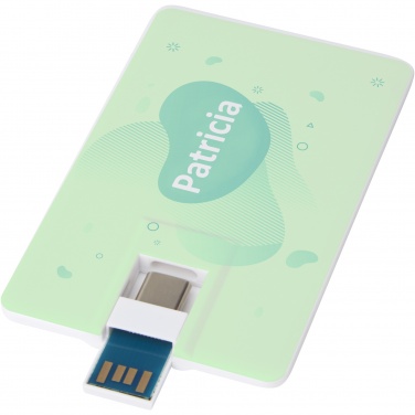 Logotrade mainoslahja ja liikelahja kuva: Duo Slim 64 Gt USB-asema, Type-C ja USB-A 3.0
