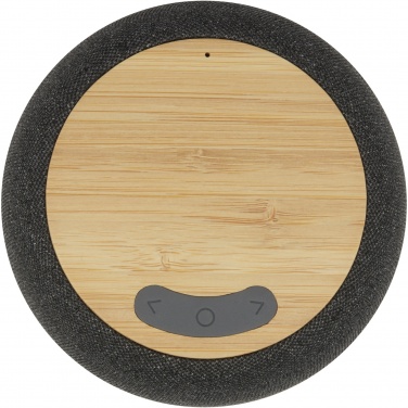 Logotrade mainoslahjat kuva: Ecofiber bambusta ja RPET-muovista valmistettu Bluetooth® -kaiutin ja langaton latausalusta