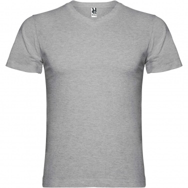 Logo trade mainoslahja kuva: Samoyedo miesten lyhythihainen t-paita, v-kaula-aukolla