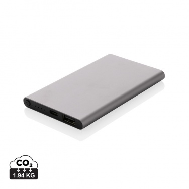 Logotrade mainoslahjat kuva: 4000mAh virtapankki USB-C:llä RCS muovista/alumiinista