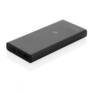 Logo trade liikelahja mainoslahja tuotekuva: Terra RCS 18W virtapankki 10000mAh kierrätetystä alumiinista