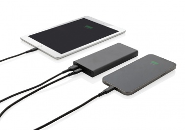 Logotrade liikelahja tuotekuva: Terra RCS 18W virtapankki 10000mAh kierrätetystä alumiinista