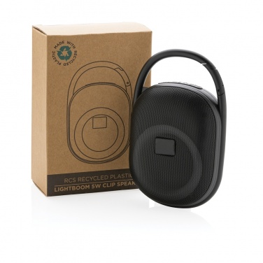 Logotrade mainoslahja ja liikelahja kuva: RCS Lightboom 5W clip-kaiutin kierrätetystä muovista