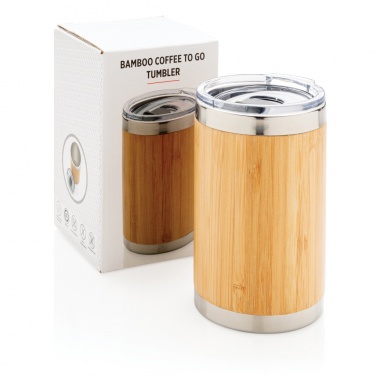 Logotrade liikelahja tuotekuva: Coffee to go -bambutermosmuki