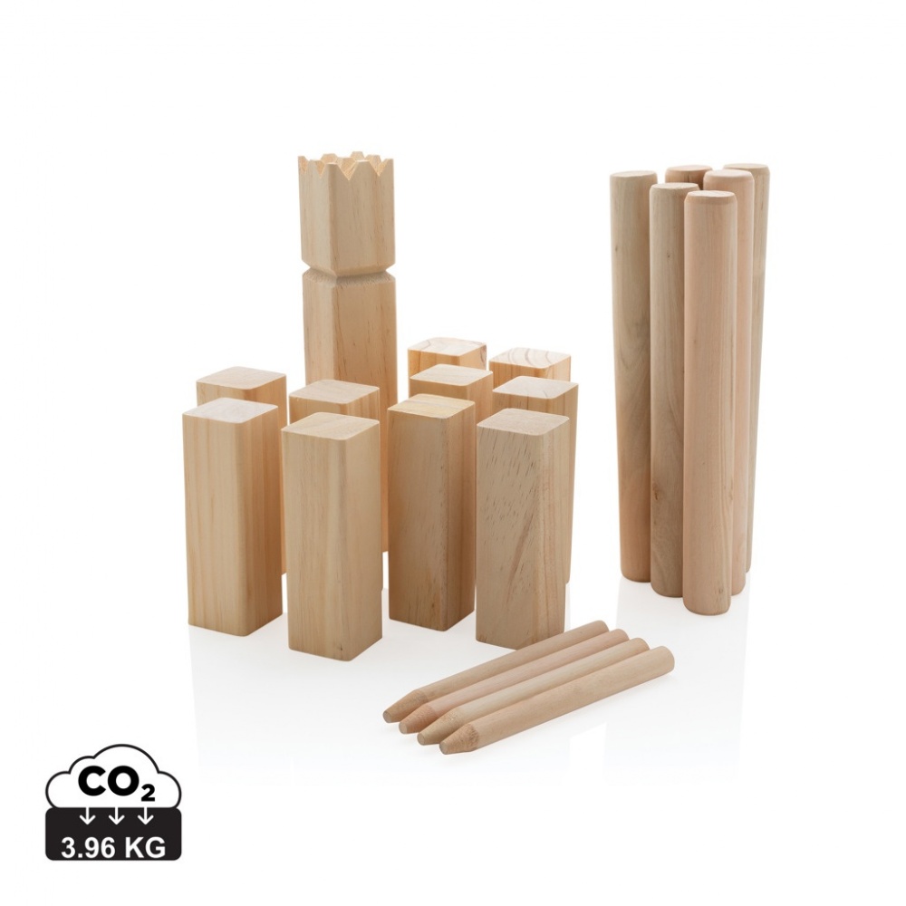 Logo trade liikelahja kuva: Puinen kubb -setti