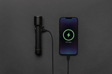 Logotrade liikelahja mainoslahja kuva: Gear X iso USB-uudelleenladattava taskulamppu