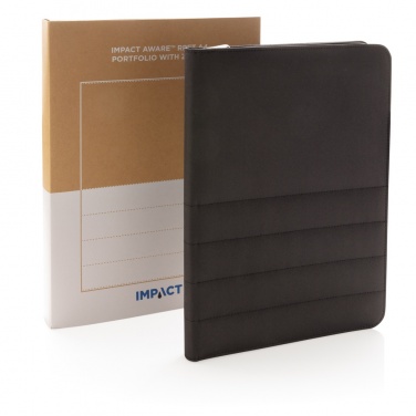 Logotrade mainostuote tuotekuva: Impact AWARE™ RPET A4 portfolio vetoketjulla