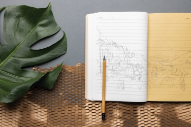 Logotrade mainostuote tuotekuva: Elowen A5 puu-vapaa muistikirja