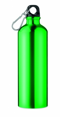 Logo trade liikelahjat tuotekuva: Yksiseinäinen 750 ml alumiinipullo karabiinilla mukautettavalla painatuksella