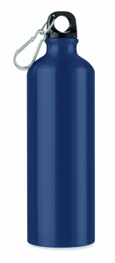 Logo trade mainoslahja kuva: Yksiseinäinen 750 ml alumiinipullo karabiinilla mukautettavalla painatuksella