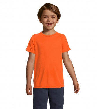 Logo trade mainoslahja ja liikelahja tuotekuva: SPORTY Lasten T paita 140g