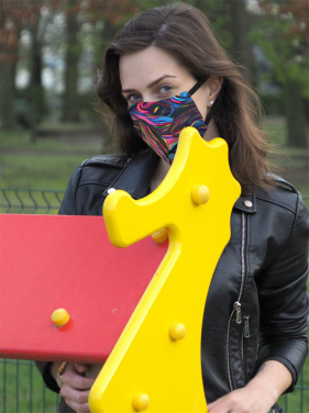 Logo trade mainoslahja ja liikelahja tuotekuva: VENUS PRO puuvillamaski HEPA-suodatintaskulla 1378165