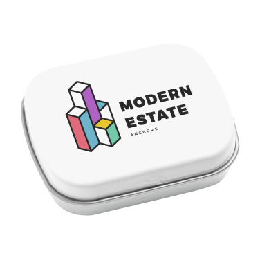 Logo trade mainoslahja kuva: TinBox piparmintut