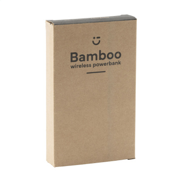 Logotrade liikelahjat mainoslahjat tuotekuva: Bamboo 8000 Wireless Powerbank langaton laturi
