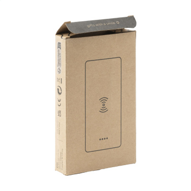 Logo trade liikelahjat tuotekuva: Bamboo 8000 Wireless Powerbank langaton laturi