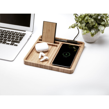 Logotrade mainoslahja ja liikelahja kuva: Bamboo Organizer laturi