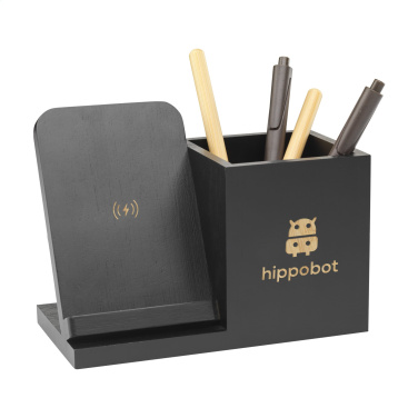 Logotrade mainoslahja ja liikelahja kuva: Bamboo Boss 15W laturi/kynäpidike